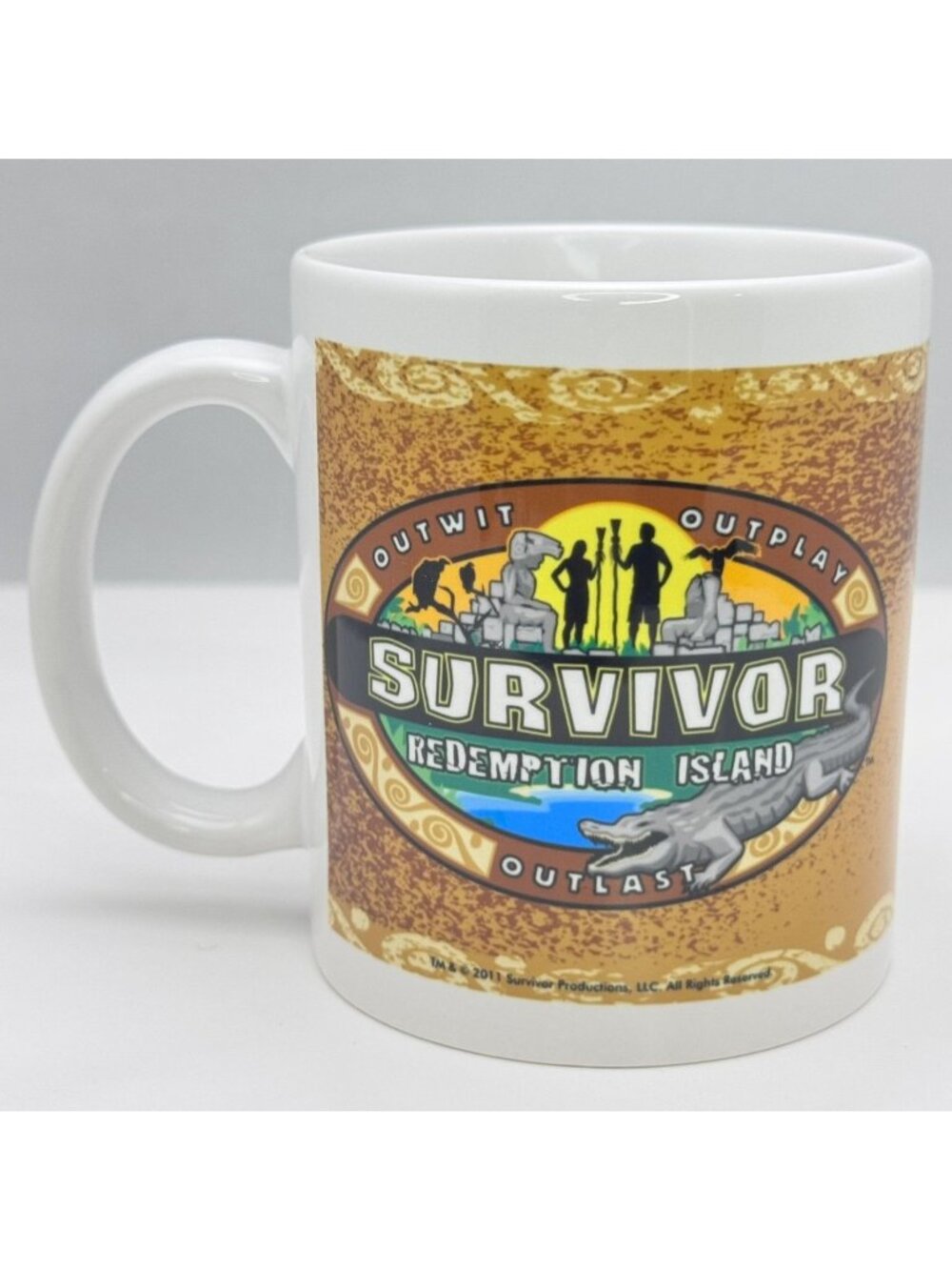 Survivor Redemption Island 2011 Ceramic Coffee Mug 12 Oz TV Show Collectible